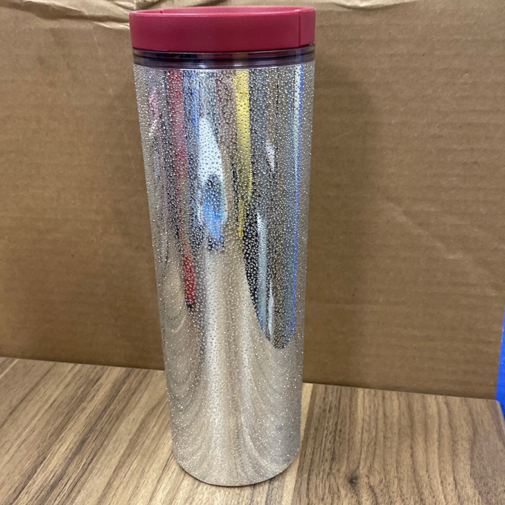 Starbucks silver mirrored tumbler